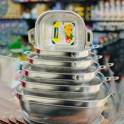 آبکش یونیک مربعی 6 عددی پانچی — تصویر ۲