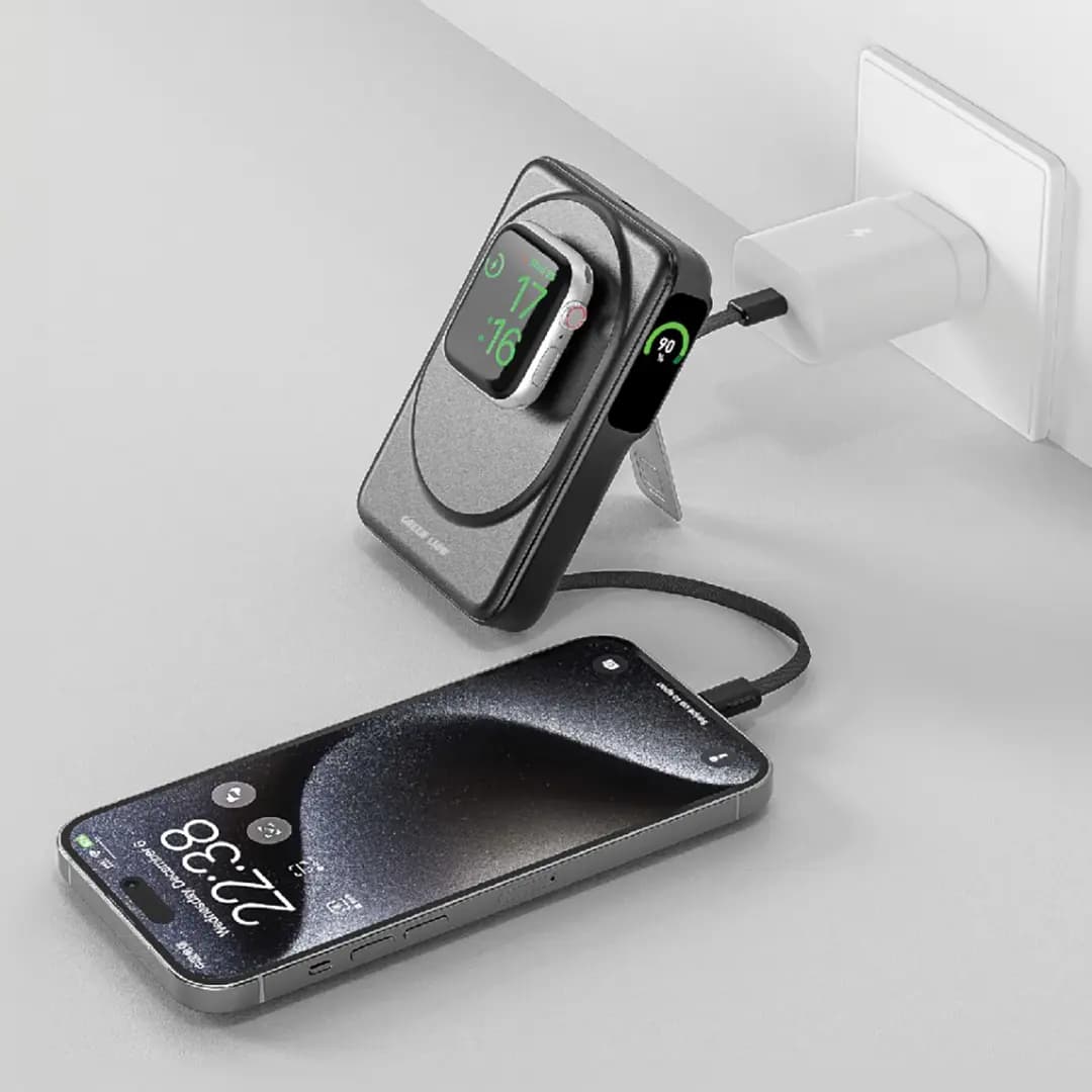 پاوربانک 10000 میلی آمپر ساعت گرین لاین Mag-Vision GNMAGVS10PBK — تصویر ۴