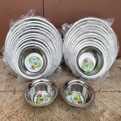 آبکش استیل یونیک 11 پارچه اصل لبه دار — تصویر ۴