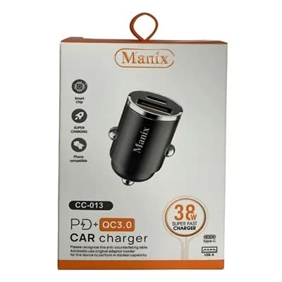 شارژر فندکی 38 وات مانیکس مدل CC-013