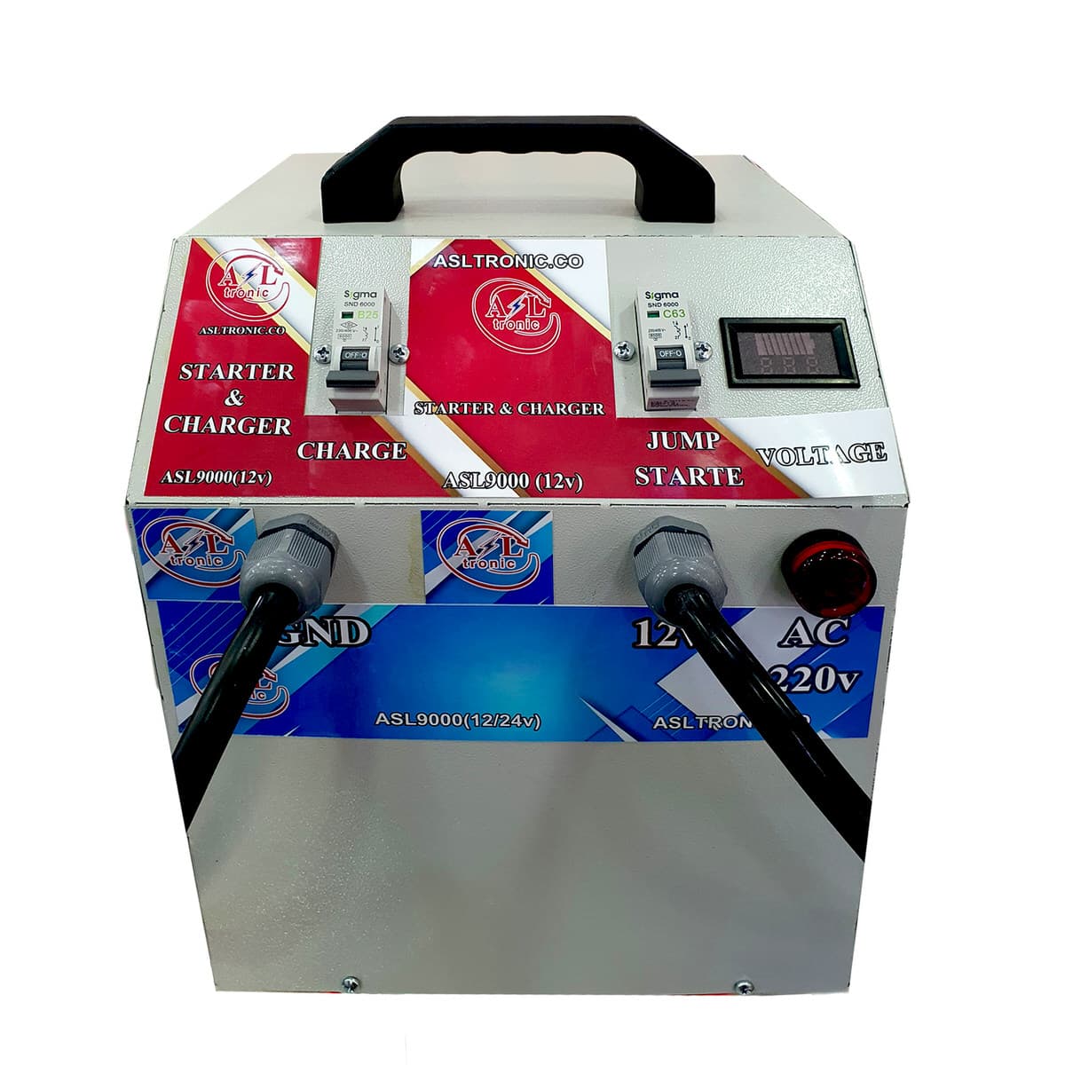 استارتر و شارژر پرقدرت صنعتی مدل Asl-9000 — تصویر ۵