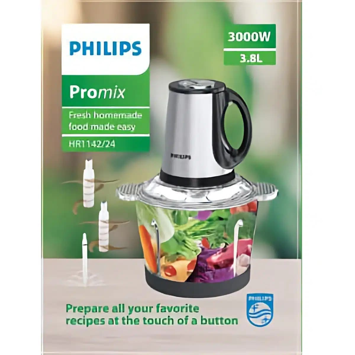 خردکن 3.8 لیتری فیلیپس مدل Promix-HR1142/24 (اقساطی) — تصویر ۴