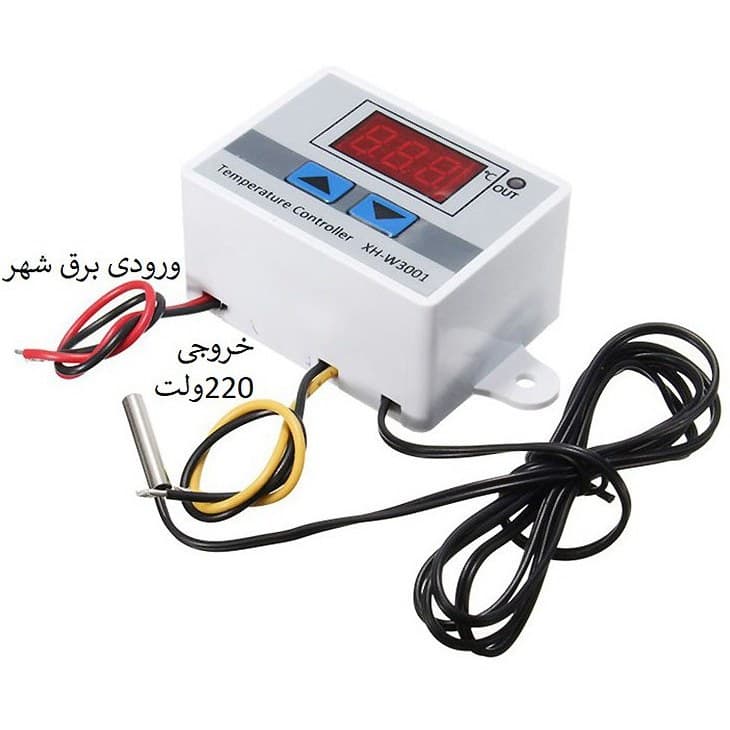 ترموستات DC 12V XH-W3001 — تصویر ۳