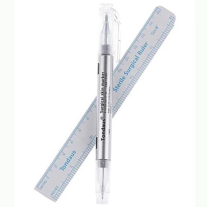ماژیک جراحی دوطرفه خطکشدار تندوس | Tendus Surgical Marker