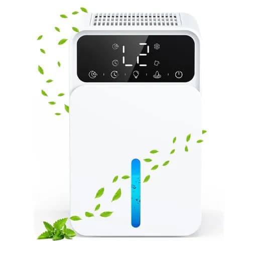 رطوبت‌گیر برقی HONMICON با ظرفیت ۱۵۰۰ میلی‌لیتر، تایمر و نور LED هفت‌رنگ