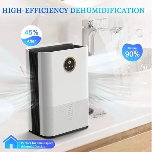 رطوبت‌گیر برقی IAB با ظرفیت ۱2۰۰ میلی‌لیتر و نور LED رنگارنگ — تصویر ۳