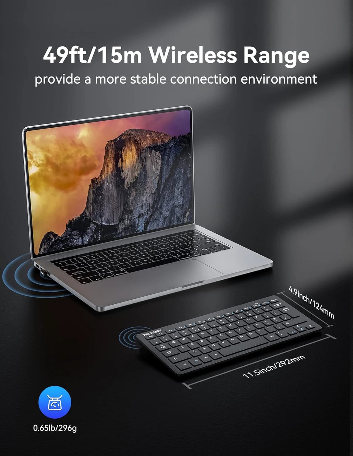 کیبورد بی سیم TECKNET مدل X315 — تصویر ۷