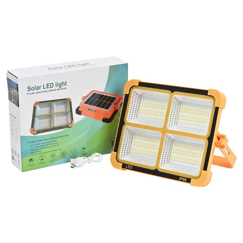 پروژکتور شارژی خورشیدی 60 وات LED با چهار حالت نوردهی