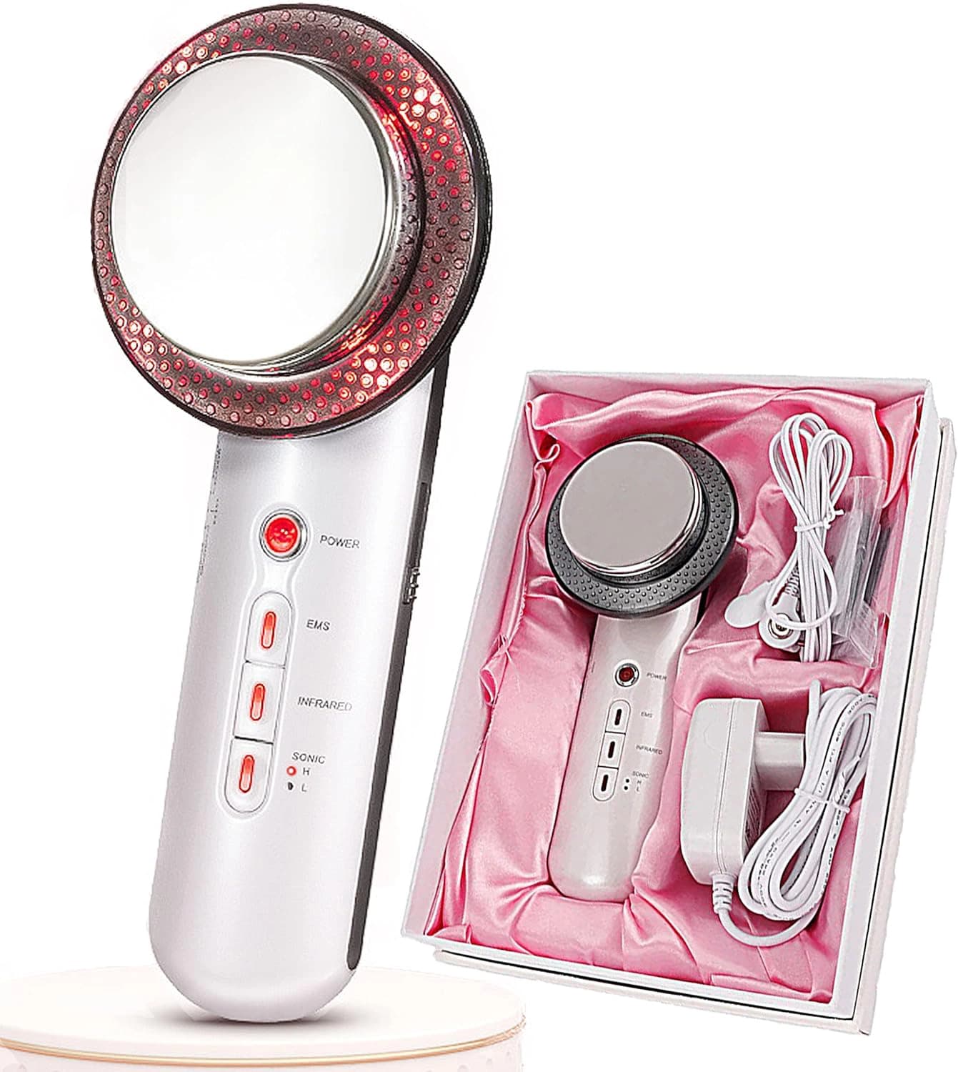 ماساژور بدن CARER SPARK EMS،مدل Massage-2022 دستگاه 3 کاره اولتراسونیک EMS برای رفع سلولیت، سفت کننده و فرم دهنده پوست — تصویر ۷