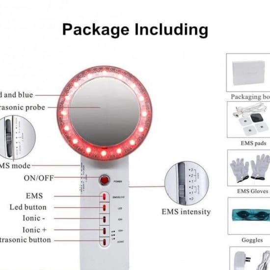 ماساژور بدن CARER SPARK EMS،مدل Massage-2022 دستگاه 3 کاره اولتراسونیک EMS برای رفع سلولیت، سفت کننده و فرم دهنده پوست — تصویر ۳