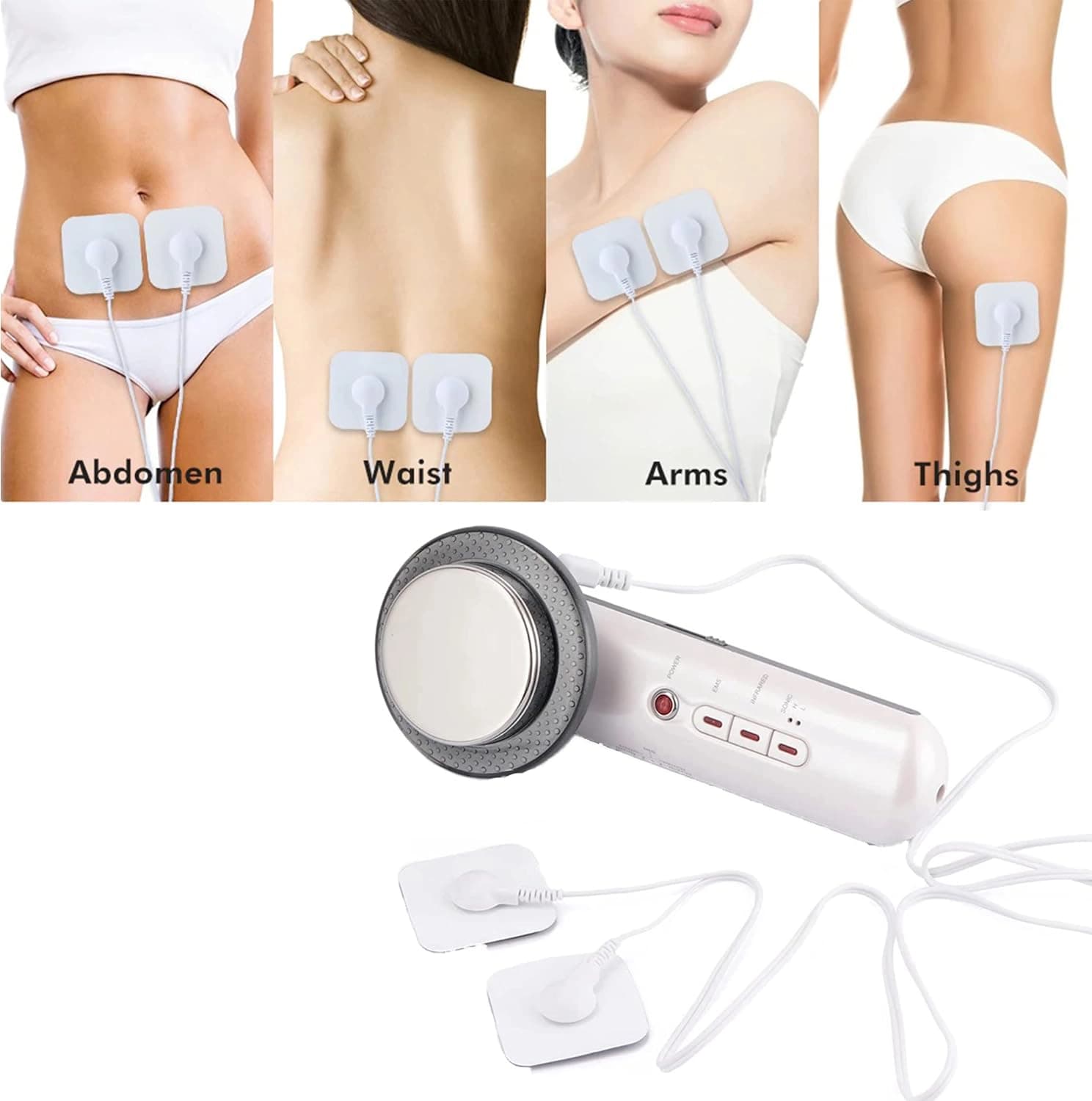 ماساژور بدن CARER SPARK EMS،مدل Massage-2022 دستگاه 3 کاره اولتراسونیک EMS برای رفع سلولیت، سفت کننده و فرم دهنده پوست — تصویر ۵