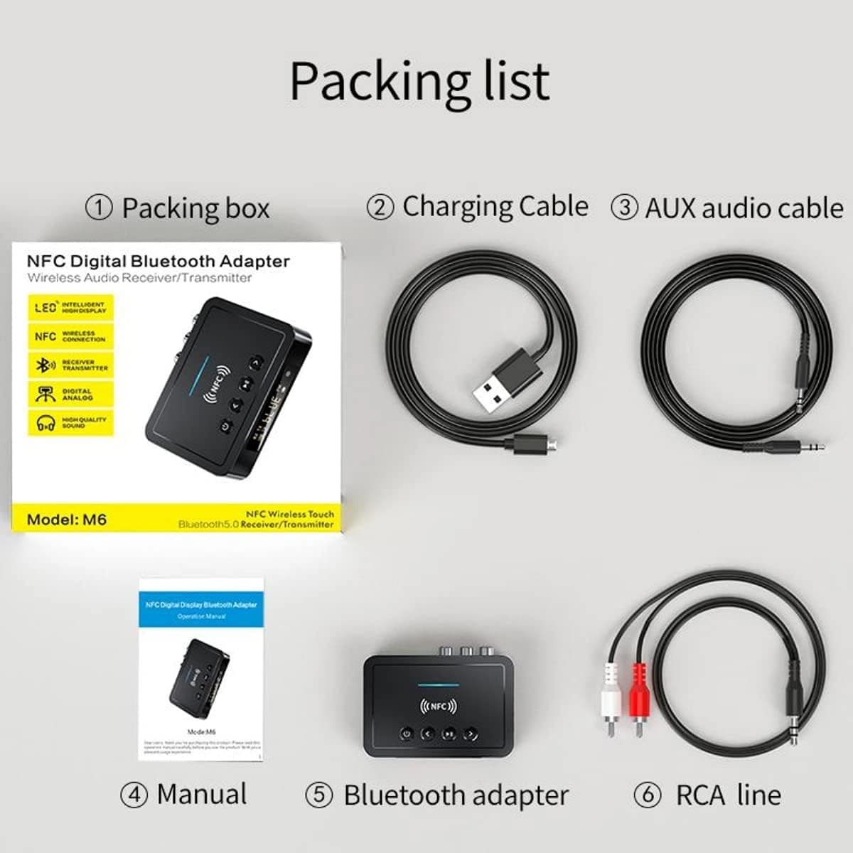 گیرنده و فرستنده بلوتوث Mokeum مدل NFC M6 — تصویر ۳