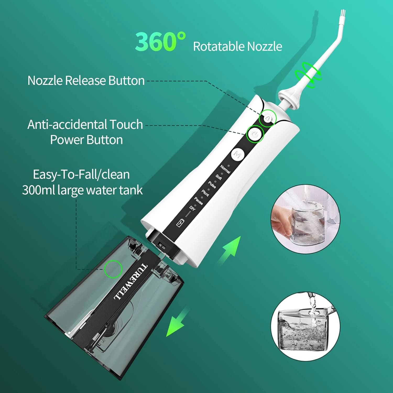 واترجت دندان TUREWELL مدل oral lrrigator yxy-803 — تصویر ۴