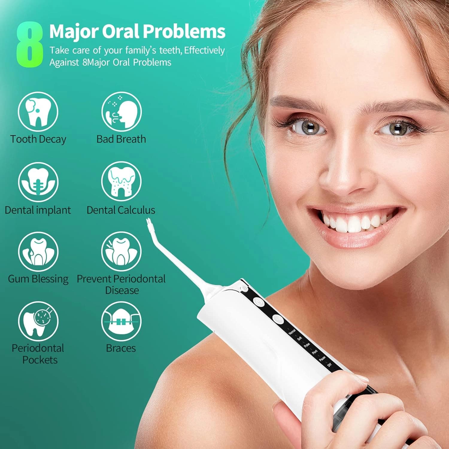 واترجت دندان TUREWELL مدل oral lrrigator yxy-803 — تصویر ۶