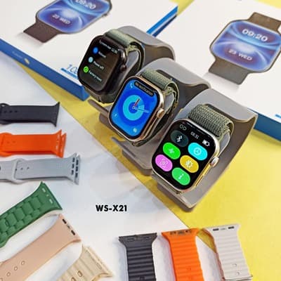 اپل واچ سری 10 برند WISME مدل WS X21 به همراه 10 عدد بند اضافه