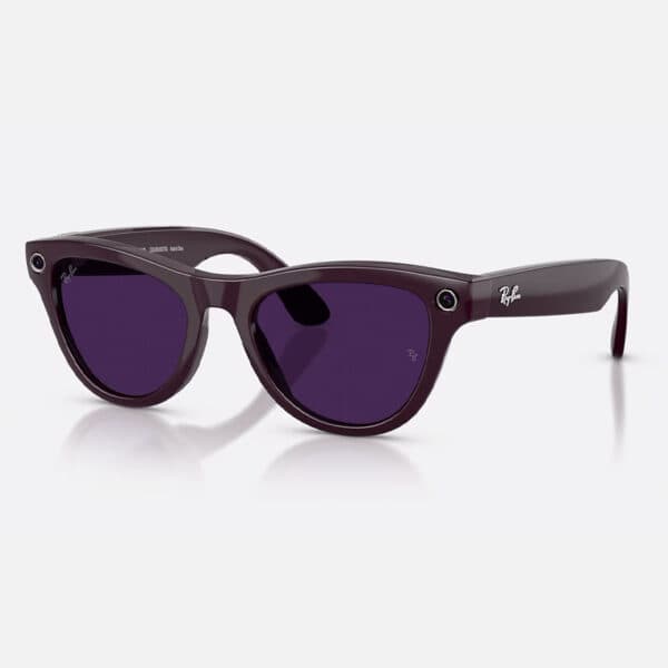 عینک هوشمند ری بن متا Ray-ban Meta Skyler Shiny Mystic Violet Clear/Amethyst Transitions RW4014 – Gen 2