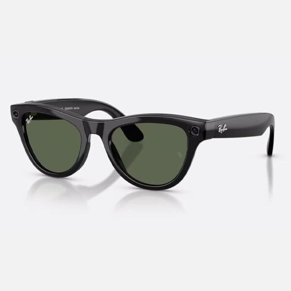 عینک هوشمند ری بن متا Ray-ban Meta Skyler Shiny Black G15 Green RW4014 – Gen 2
