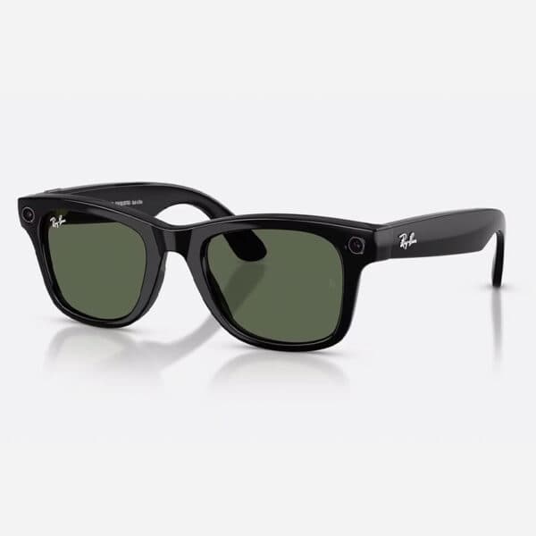 عینک هوشمند ری بن متا Ray-ban Meta Wayfarer Shiny Black G15 Green RW4012 – Gen 2
