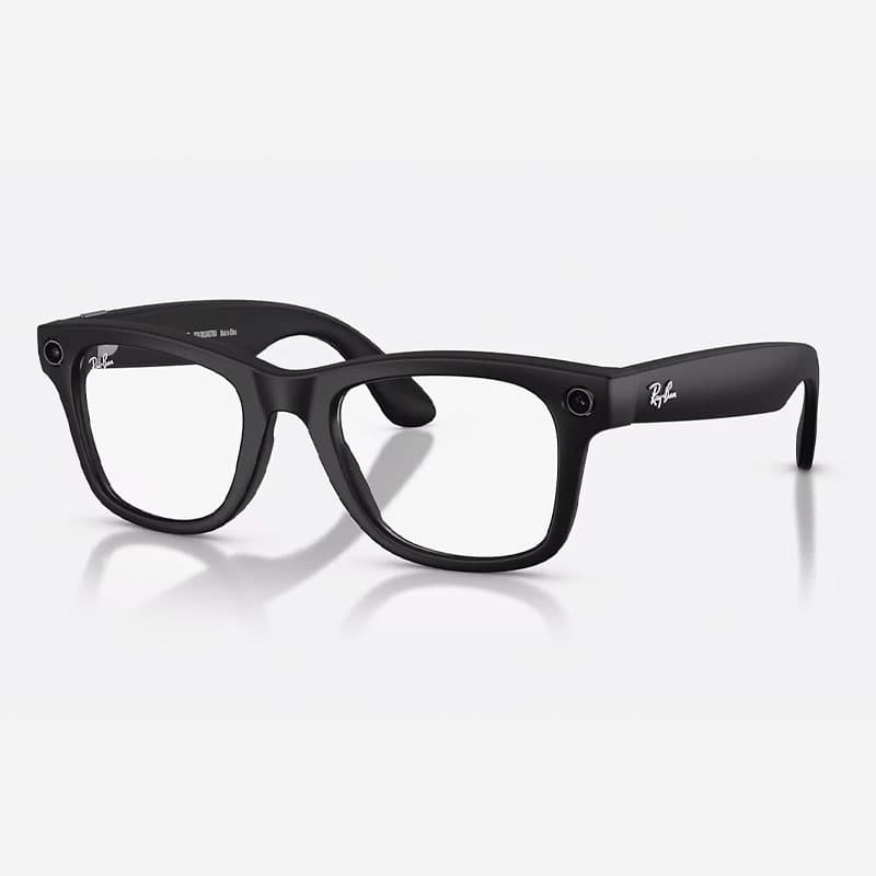 عینک هوشمند ری بن متا Ray-ban Meta Wayfarer Matte Black Clear RW4012 – Gen 2 — تصویر ۳