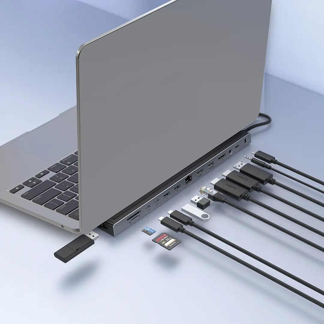 هاب 13 پورت USB-C پاورولوژی مدل Nexis PWDC4DBBK — تصویر ۶