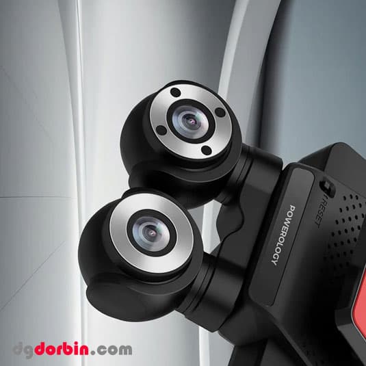 دوربین ثبت وقایع خودرو پاورولوژی Dual Lens Dash Camera P4KCAM108 — تصویر ۵