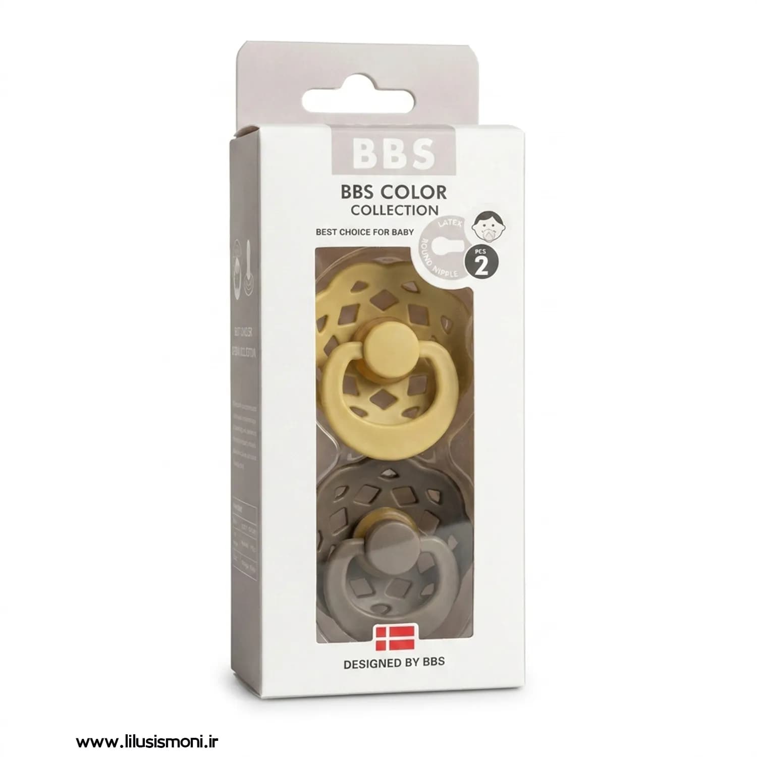 پستانک دوقلو ببس BBS سیلیکونی حفره دار — تصویر ۴