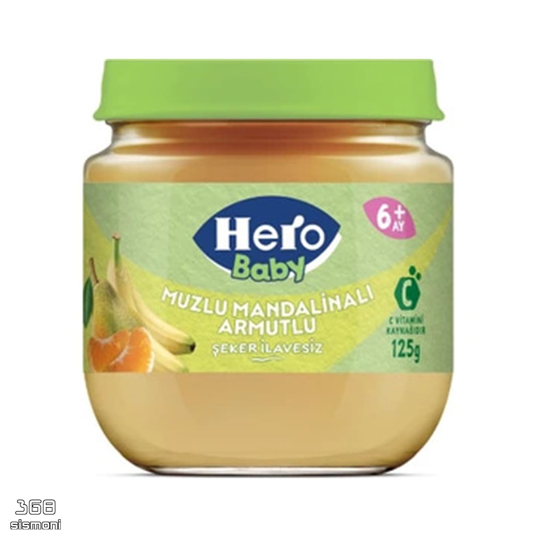 پوره‌ میوه‌ کودک هروبیبی Hero baby در انواع طعم مختلف