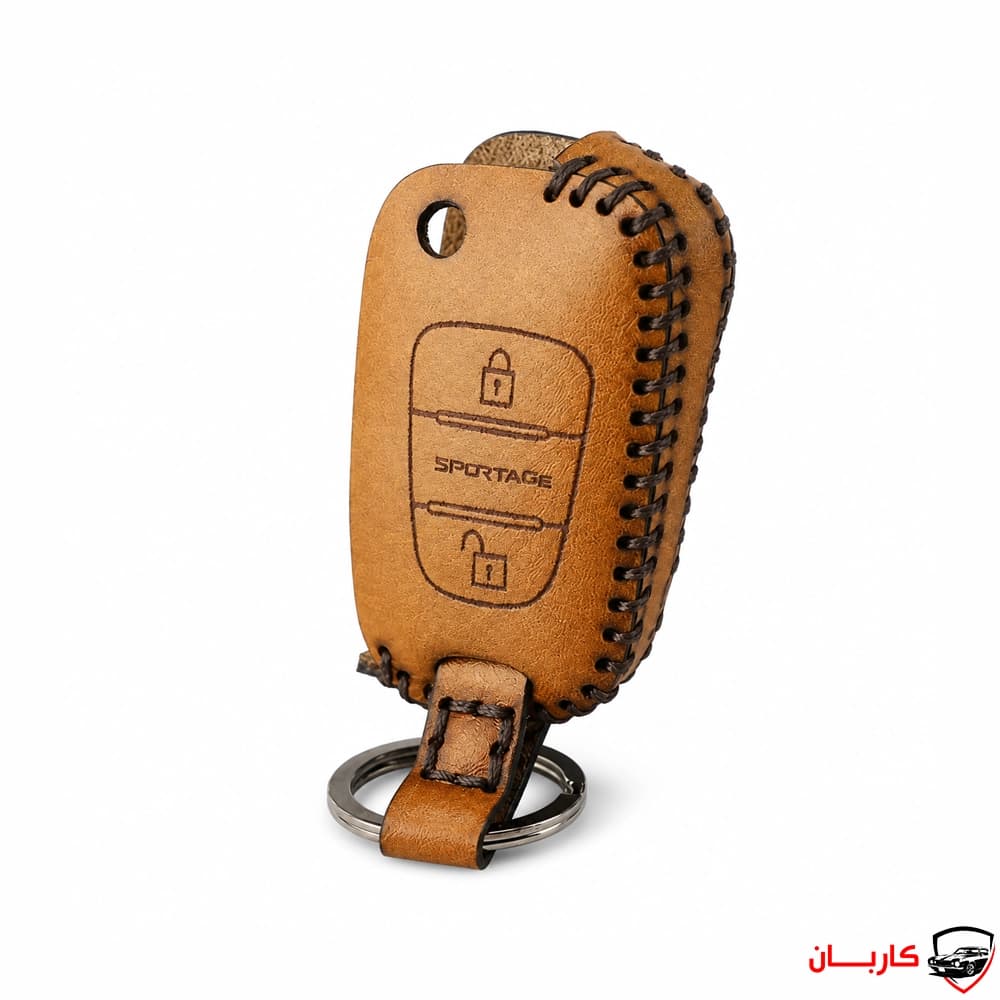 کیف چرمی ریموت فابریک خودرو KIA کیا – سه دکمه‌ تاشو