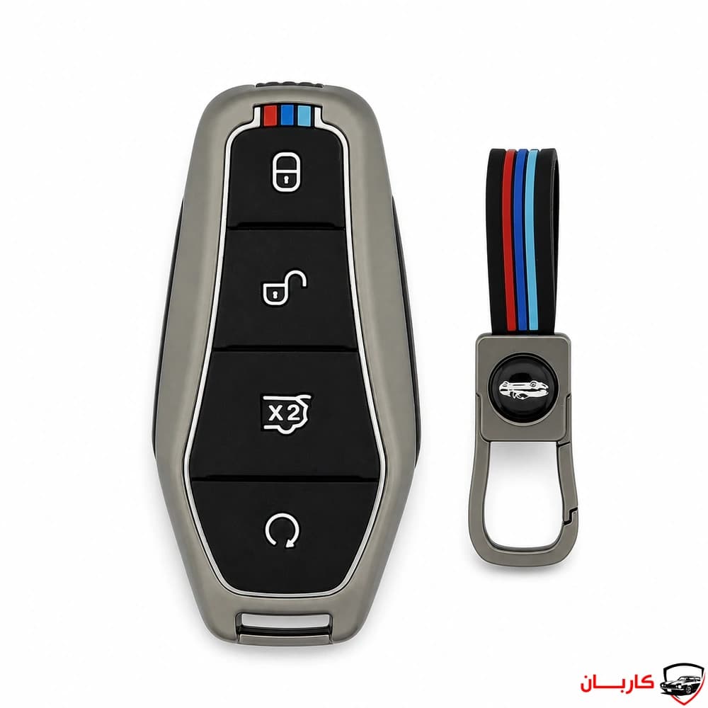 کاور فلزی ریموت فابریک BYD چهار دکمه