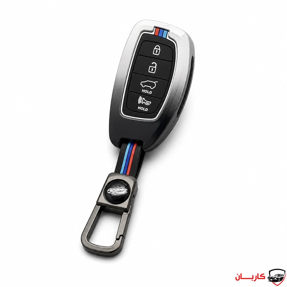 کاور فلزی ریموت فابریک هیوندای Elantra چهار دکمه — تصویر ۳