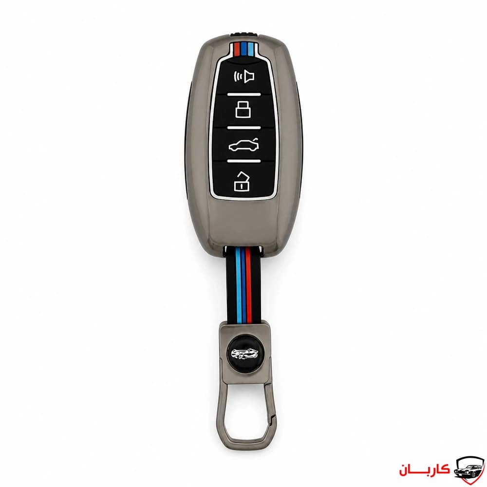 کاور فلزی ریموت فابریک هاوال H6 چهار دکمه — تصویر ۲