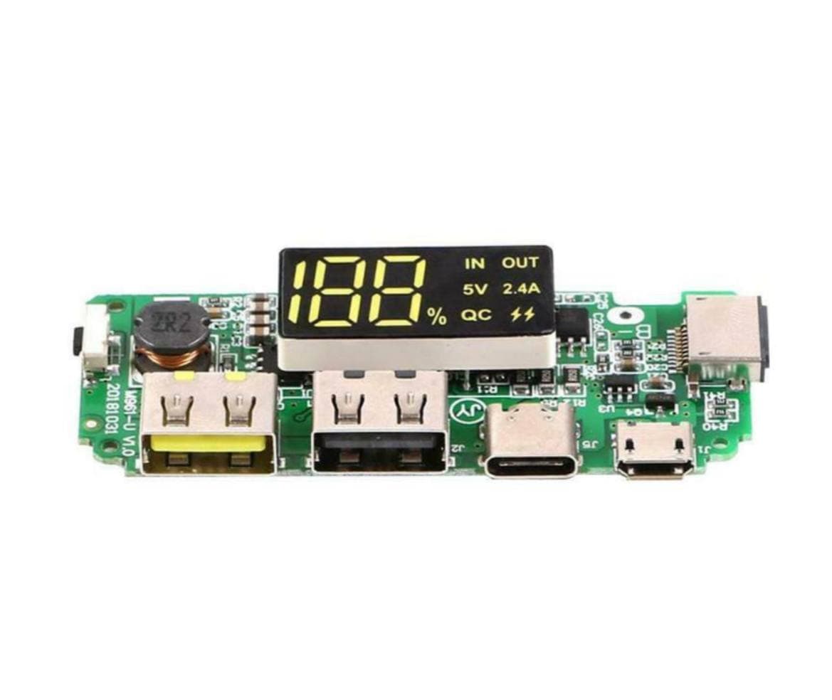 ماژول پاور بانک h961 با نمایشگر و خروجی 10وات