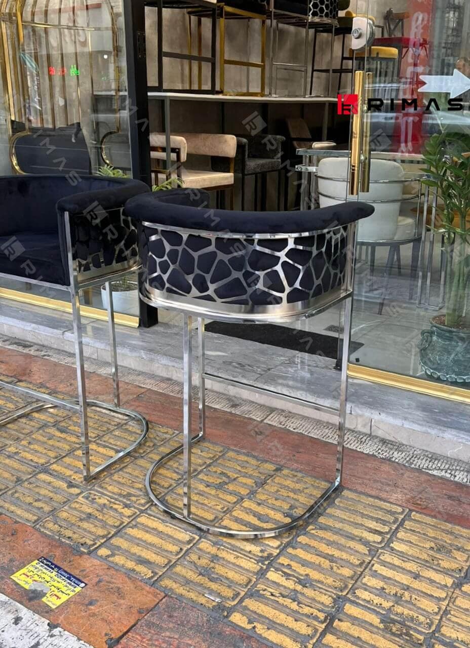 صندلی کانتر ثابت مدل طرح سنگ — تصویر ۳