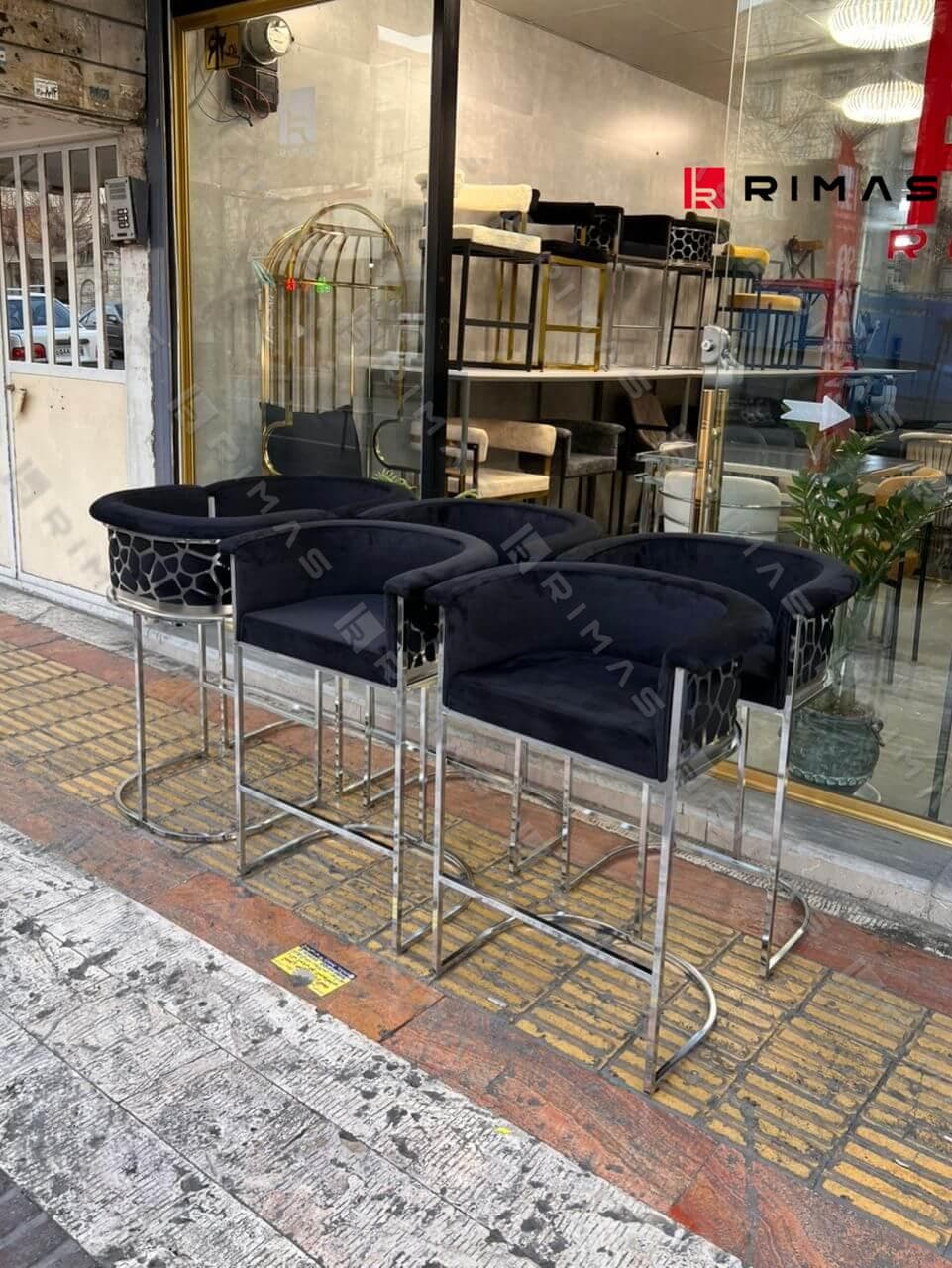 صندلی کانتر ثابت مدل طرح سنگ — تصویر ۶