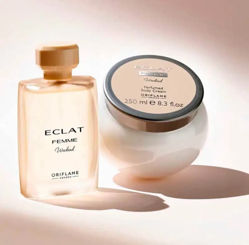 کرم بدن عطری با رایحه اکلت فم ویکند (42885) — تصویر ۲