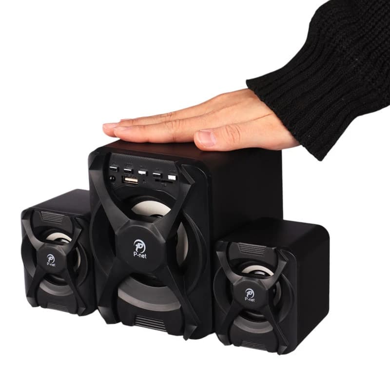 اسپیکر دسکتاپ پی نت U-2500 + ریموت کنترل — تصویر ۸