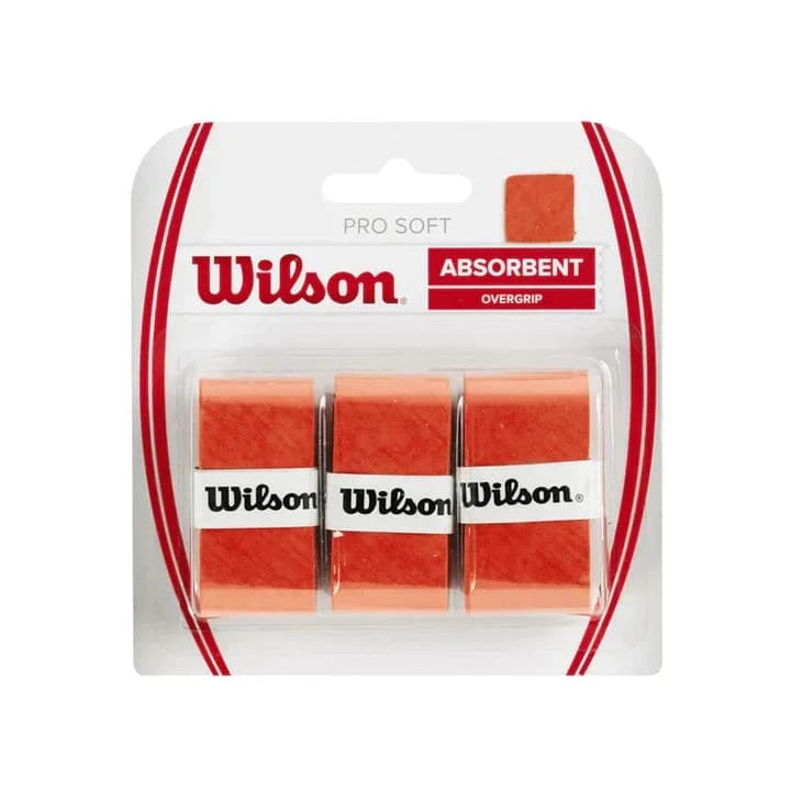 اورگریپ ویلسون Wilson Pro Soft Overgrip بسته 3 تایی نارنجی