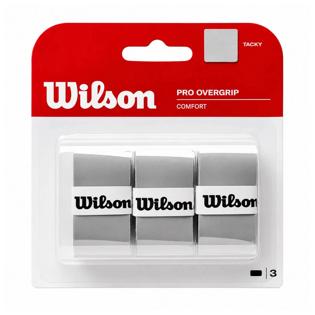 اورگریپ ویلسون Wilson Pro Overgrip بسته 3 تایی طوسی