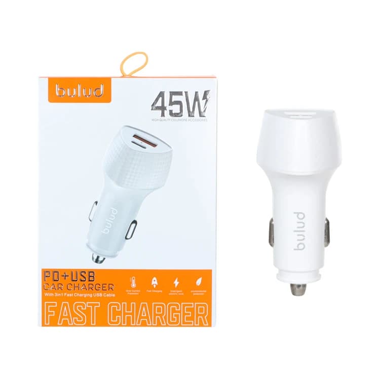 شارژر فندکی 45 وات بولود مدل C10 Fast Charger — تصویر ۳