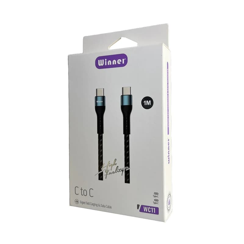 کابل USB-C وینر مدل WC11 طول 1 متر | کابل شارژ و انتقال داده — تصویر ۳