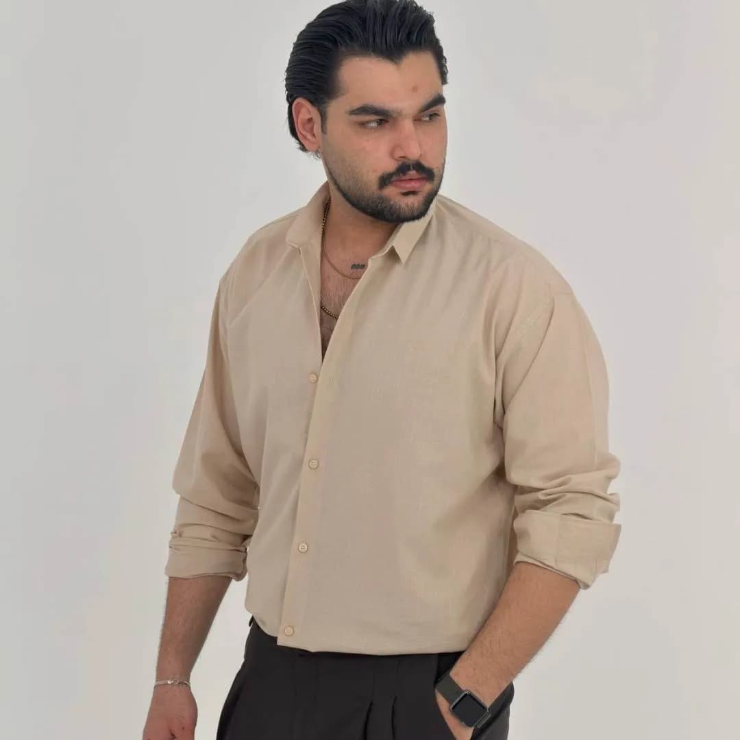 پیراهن اسلپ آستین بلند مردانه SH-11 — تصویر ۷