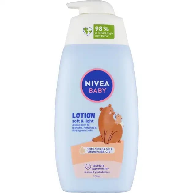 لوسیون نرم‌کننده کودک نیوآ مدل Soft & Light حجم 500 میل — تصویر ۳