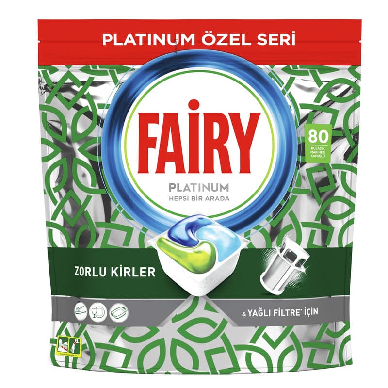 قرص ماشین ظرفشویی فیری Fairy پلاتینیوم ۸۱ عددی را
