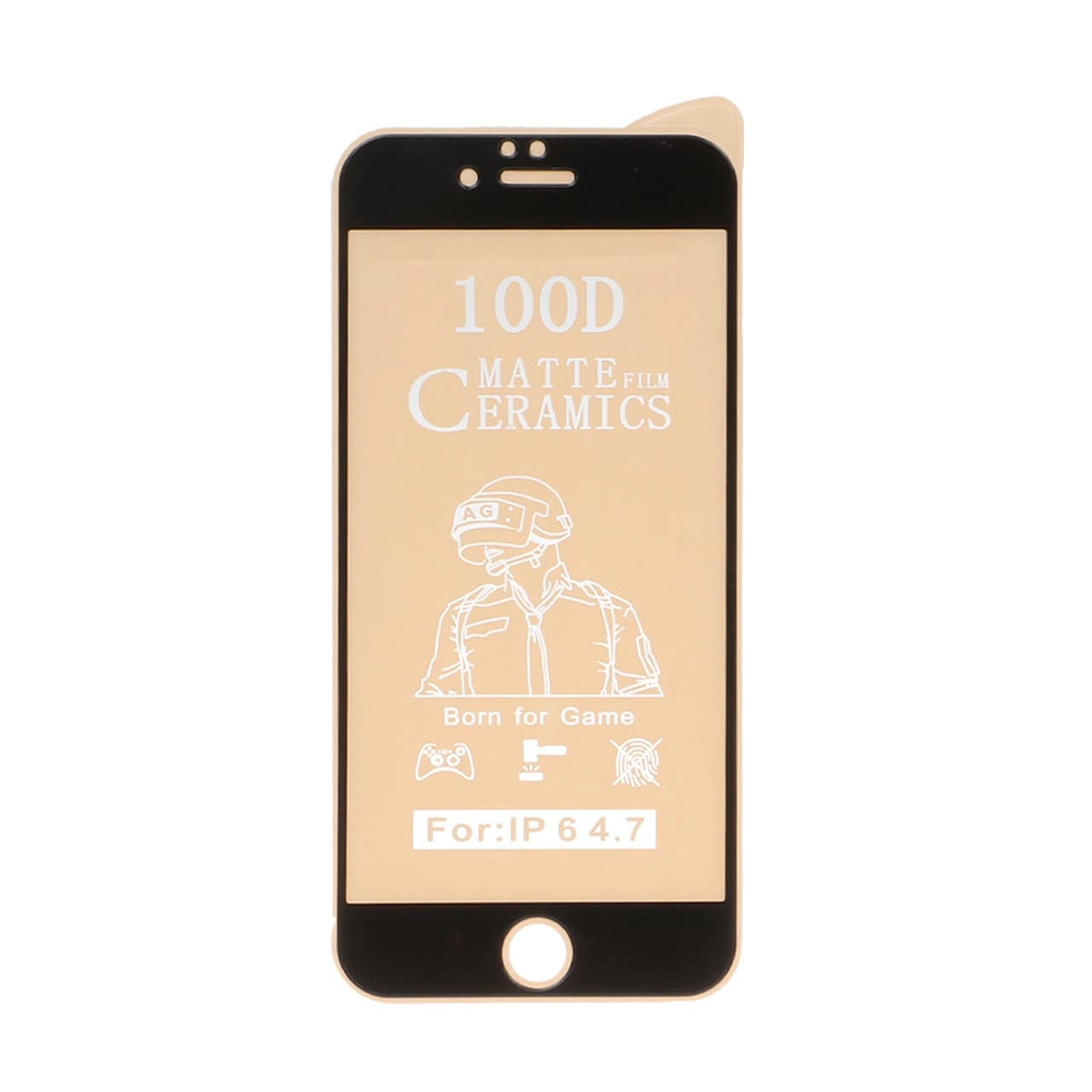 گلس سرامیکی آیفون 6 مشکی | Ceramic Screen Protector for iPhone 6 — تصویر ۳