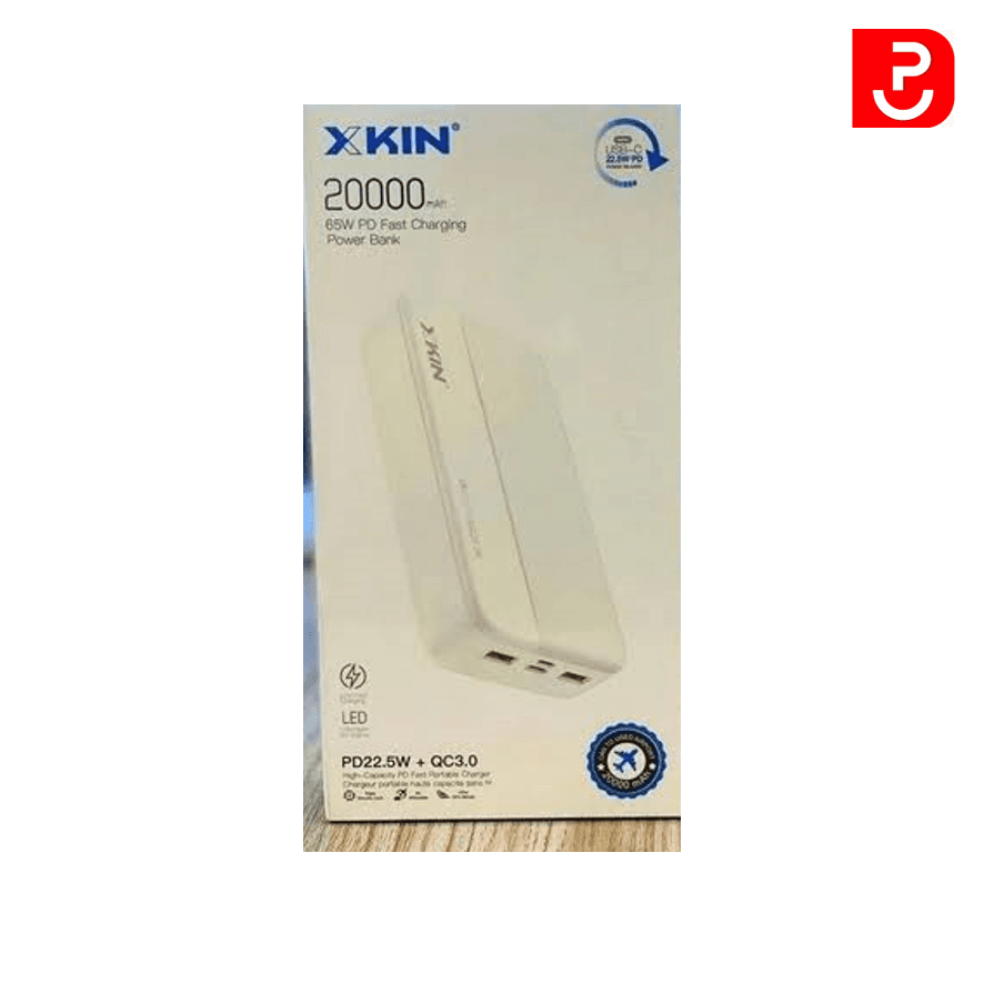 پاوربانک 20 هزار فست شارژ ایکس کین 65w اورجینال (پرداخت قسطی) — تصویر ۲