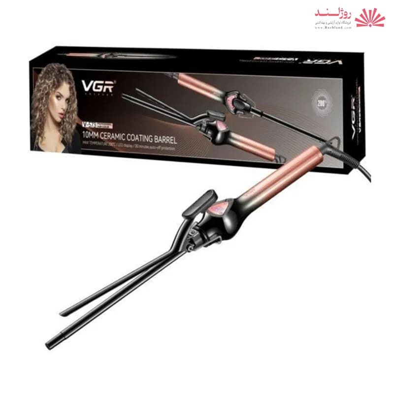 فر کننده مو حرفه‌ای وی جی آر VGR مدل V-573 – با میله 10 میل روکش سرامیک