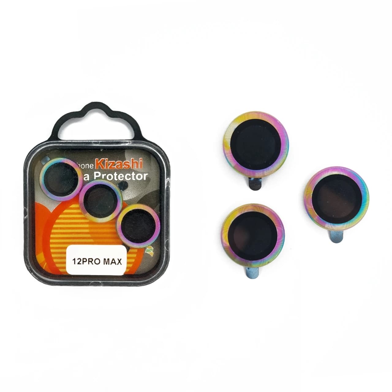 محافظ لنز رینگی چندرنگ دوربین iPhone 12 Pro Max (هفت‌رنگ) — تصویر ۲