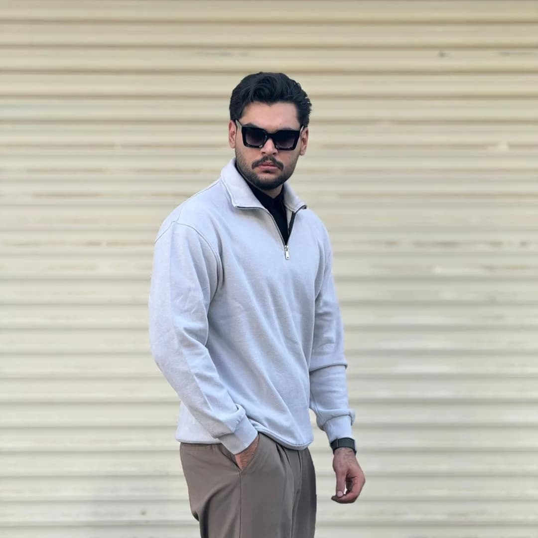 دورس مردانه اسپرت نیم زیپ کلاسیک — تصویر ۲