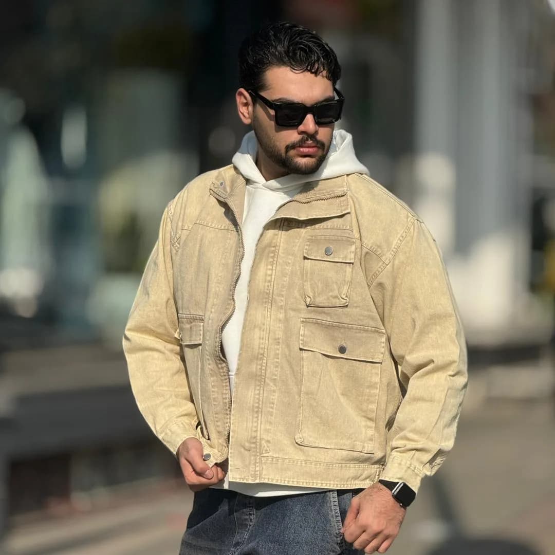 کت کارگو مردانه اسپرت 5 جیب — تصویر ۴
