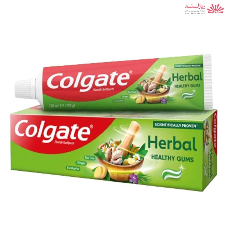 خمیر دندان گیاهی کلگیت مدل Herbal Healthy Gums مخصوص سلامت لثه‌ها حجم 140 گرم